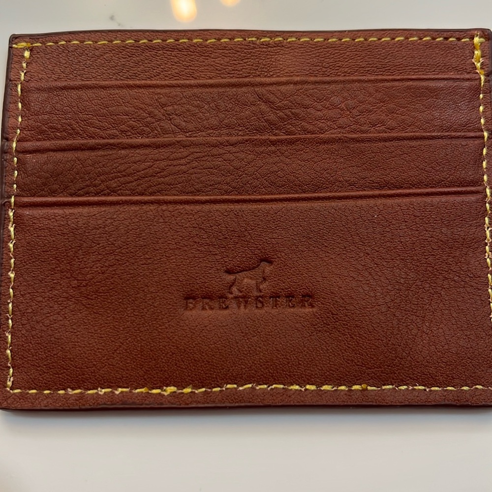 BREWSTER CARD CASE NEEDLEPOINT CUSTOM BRAND NEW